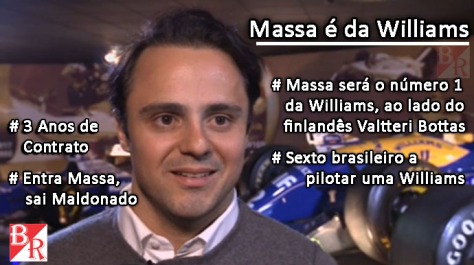 Felipe Massa acerta com a Williams para 2014 - Vininews - Bruno Rodrigues