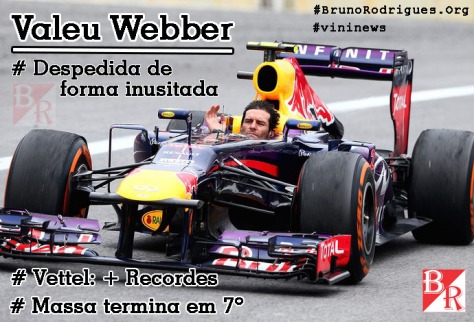 Webber - Despedida sem Capacete - Vininews - Bruno Rodrigues