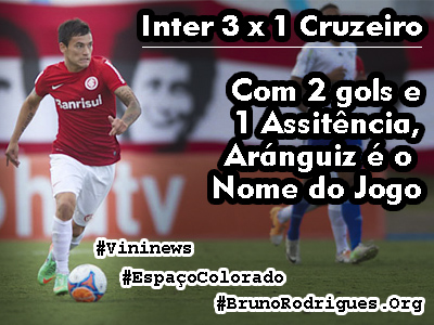 Inter 3 x 1 Cruzeiro #EspaçoColorado #Vininews by #BrunoRodrigues p Site
