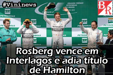 Pódio Rosberg #BrazilGP #Vininews #BrunoRodrigues