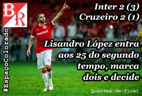Lisandro López - Inter 2 x 2 Cruzeiro #EspaçoColorado #BrunoRodrigues