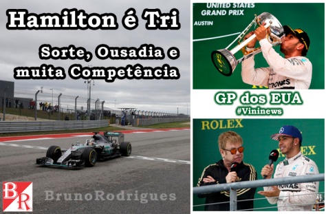 GP dos EUA - Hamilton 001 #Vininews #F1 #BrunoRodrigues