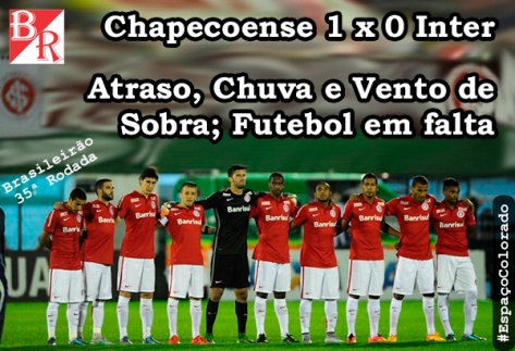 Chapecoense 1 x 0 Inter #EspaçoColorado #Vininews #BrunoRodrigues
