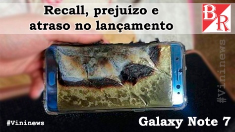 Galaxy Note 7 - Explosão #Note7 #Samsung #Vininews #BrunoRodrigues